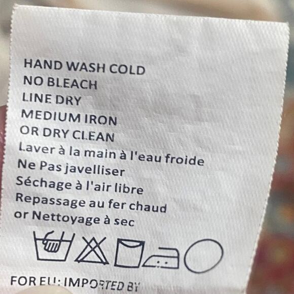 Anthropologie TINY Mollie Boho Tunic Mini Dress Drop Waist Long Sleeve Print XS - Picture 8 of 8